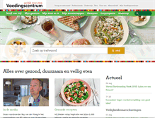 Tablet Screenshot of mobiel.voedingscentrum.nl
